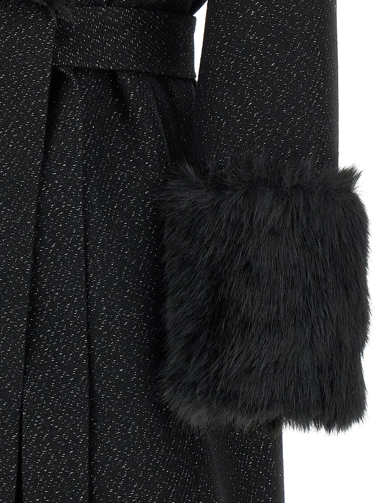 Lamé thread coat Coats, trench coats