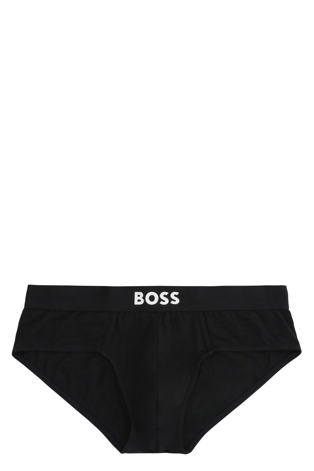Set of three cotton briefs with logoed elastic band RTW