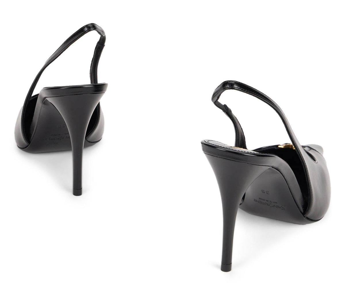 Décolleté slingback Babylone Breteuil in leather RTW