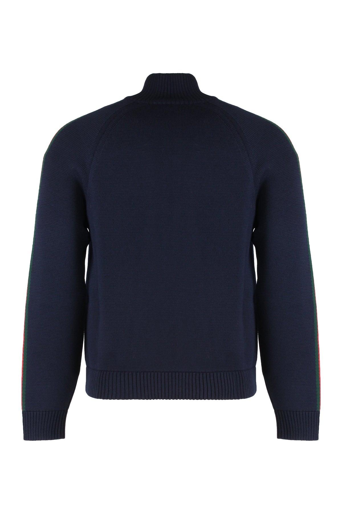 Jacket with zipper in knitted wool RTW