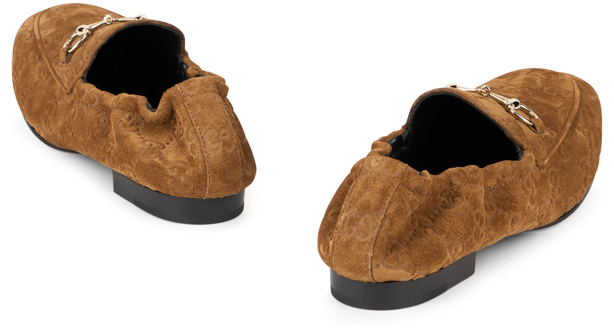 Jordaan moccasin in suede with monogram RTW