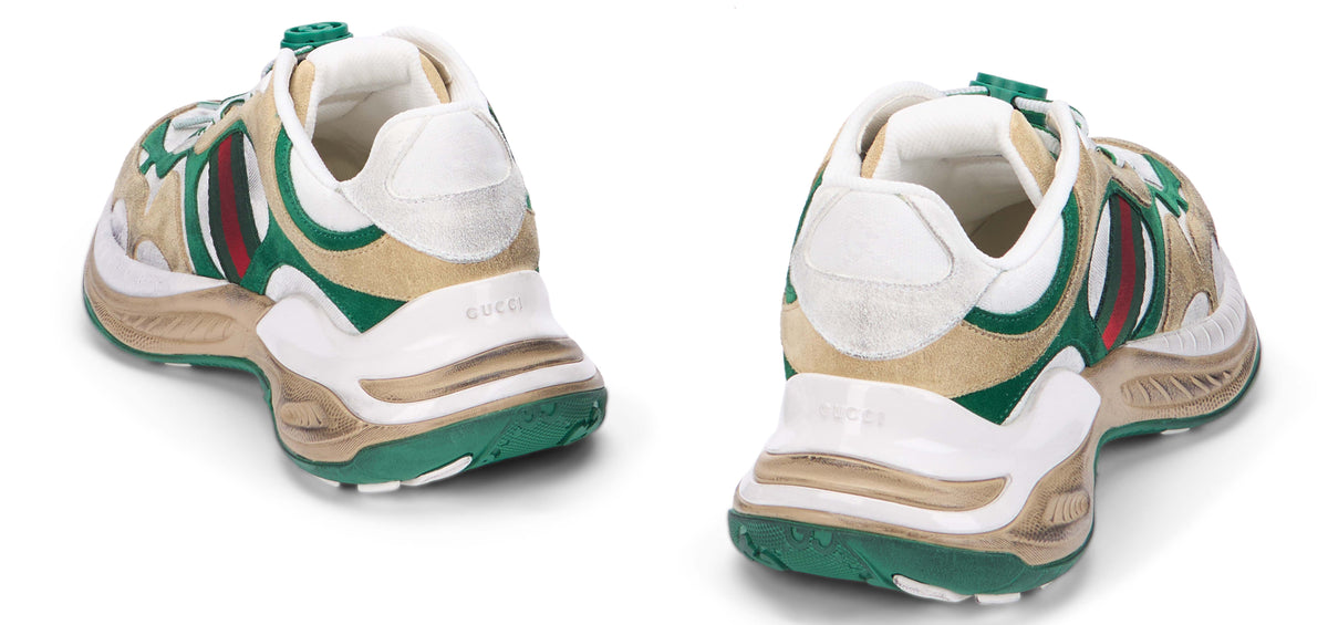 Sneakers made of fabric and leather accents SHOES