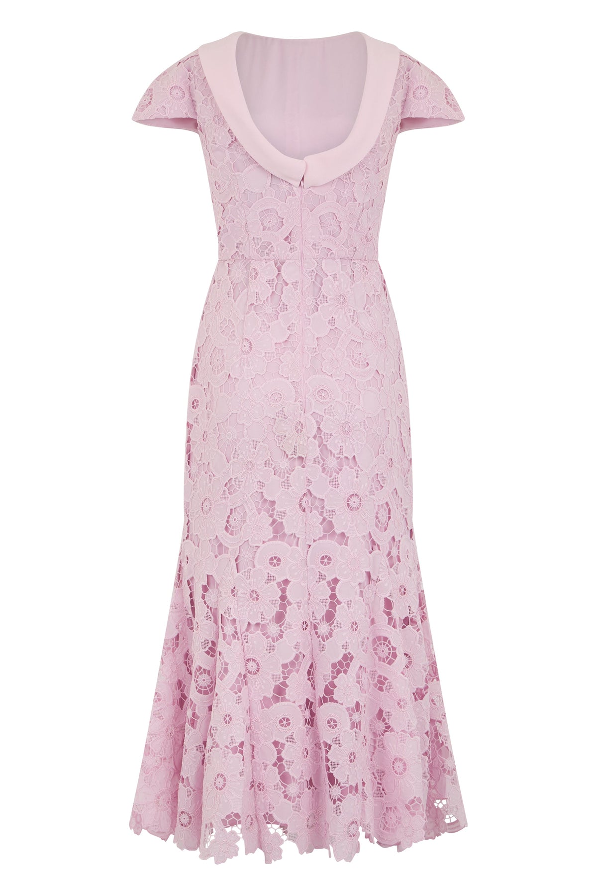 Midi lace dress with a back neckline RTW