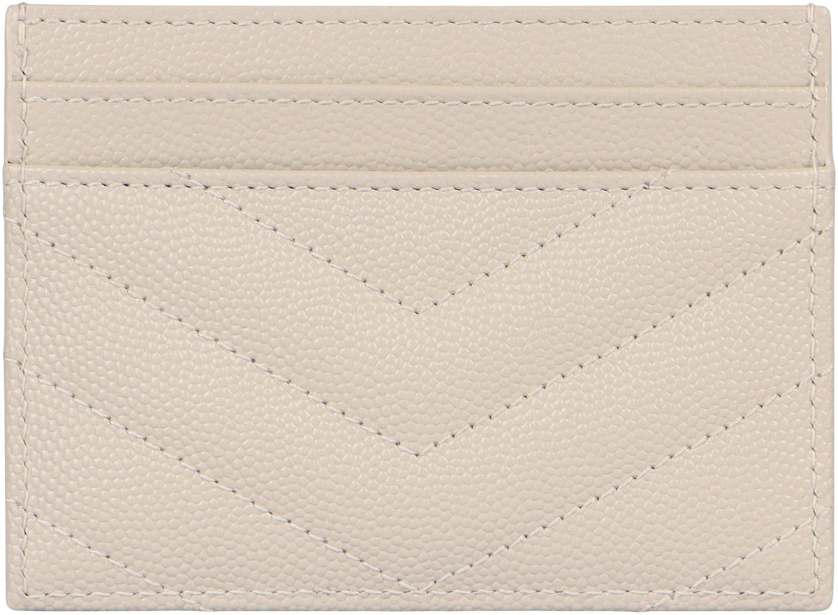 Card holder Cassandre Matelassé in leather RTW