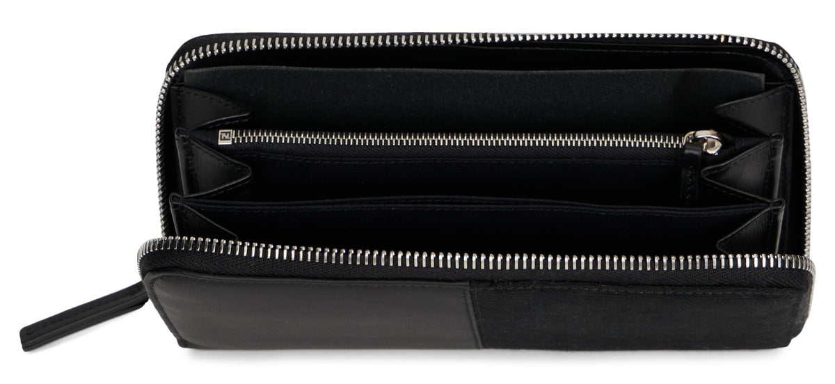 Elegant compact wallet in durable material ACC