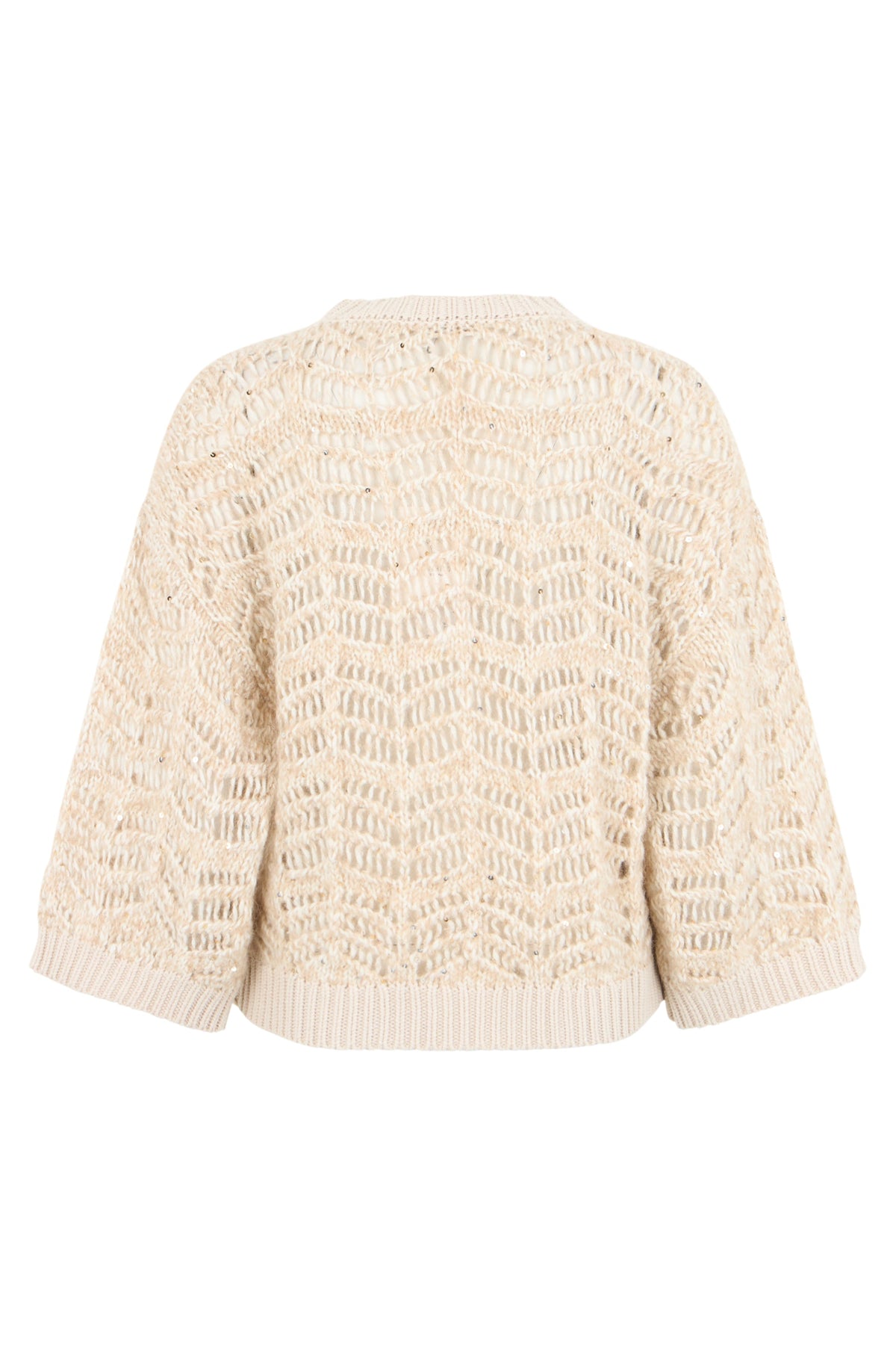 Lace sweater with sequins RTW