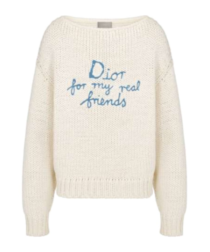 BOATNECK60CMDIORFRIENDSEMBROIDERY KNITWEARS