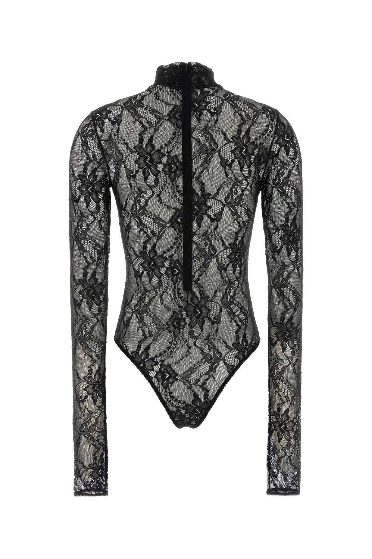ZIGGY LACE BODYSUIT - TURTLENECK BODYSUIT TOPS
