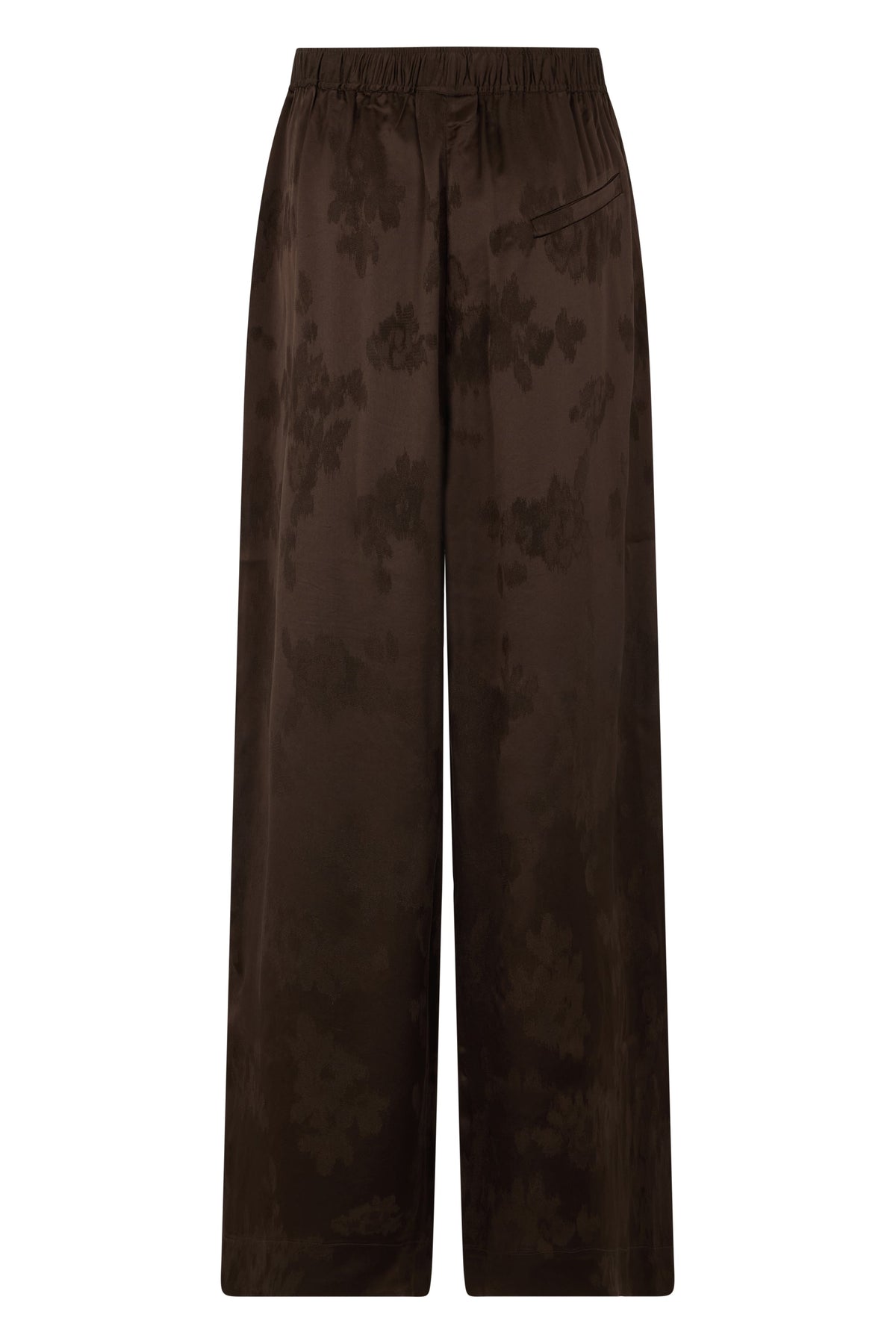 Satin pants with elastic waistband RTW