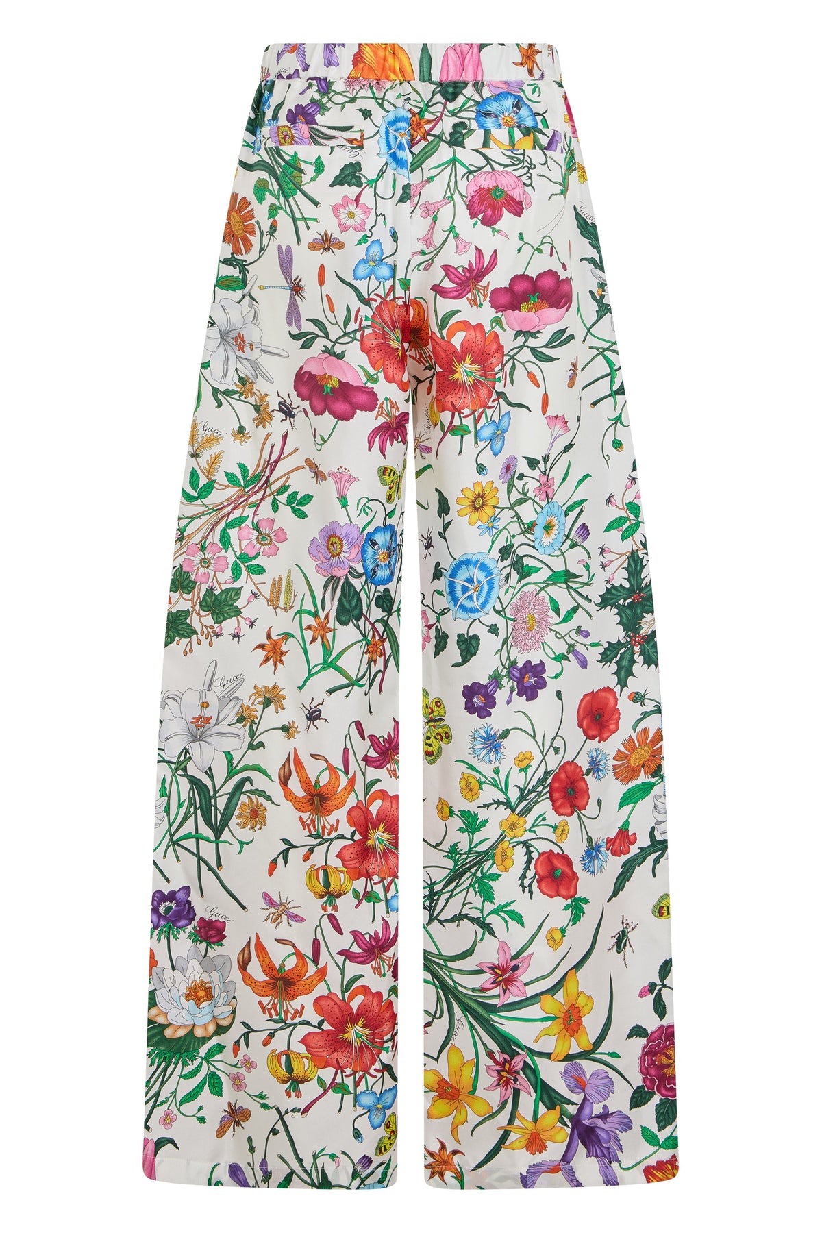 Floral wide-leg pants in silk RTW