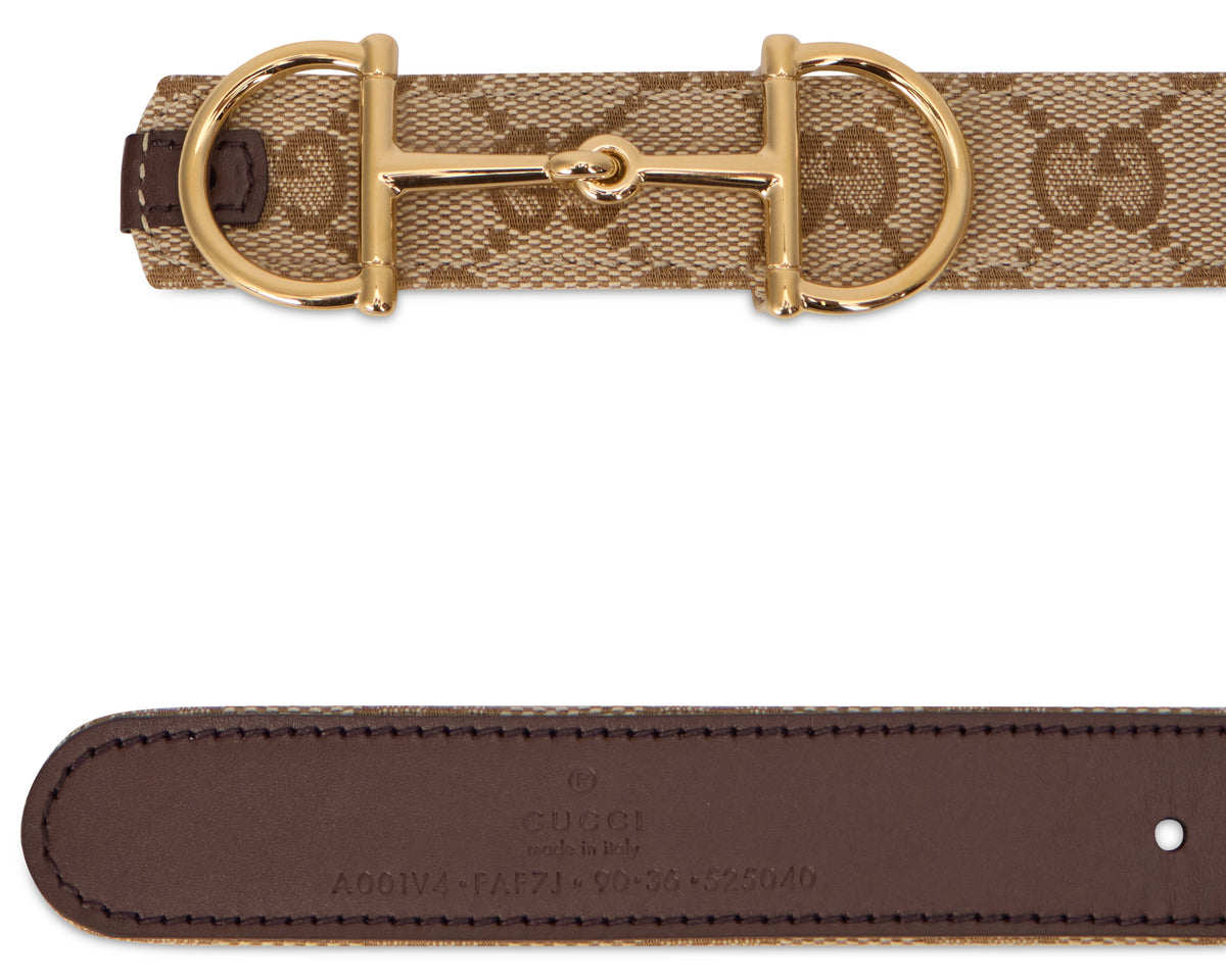 Gucci Reversible belt with monogram and buckle