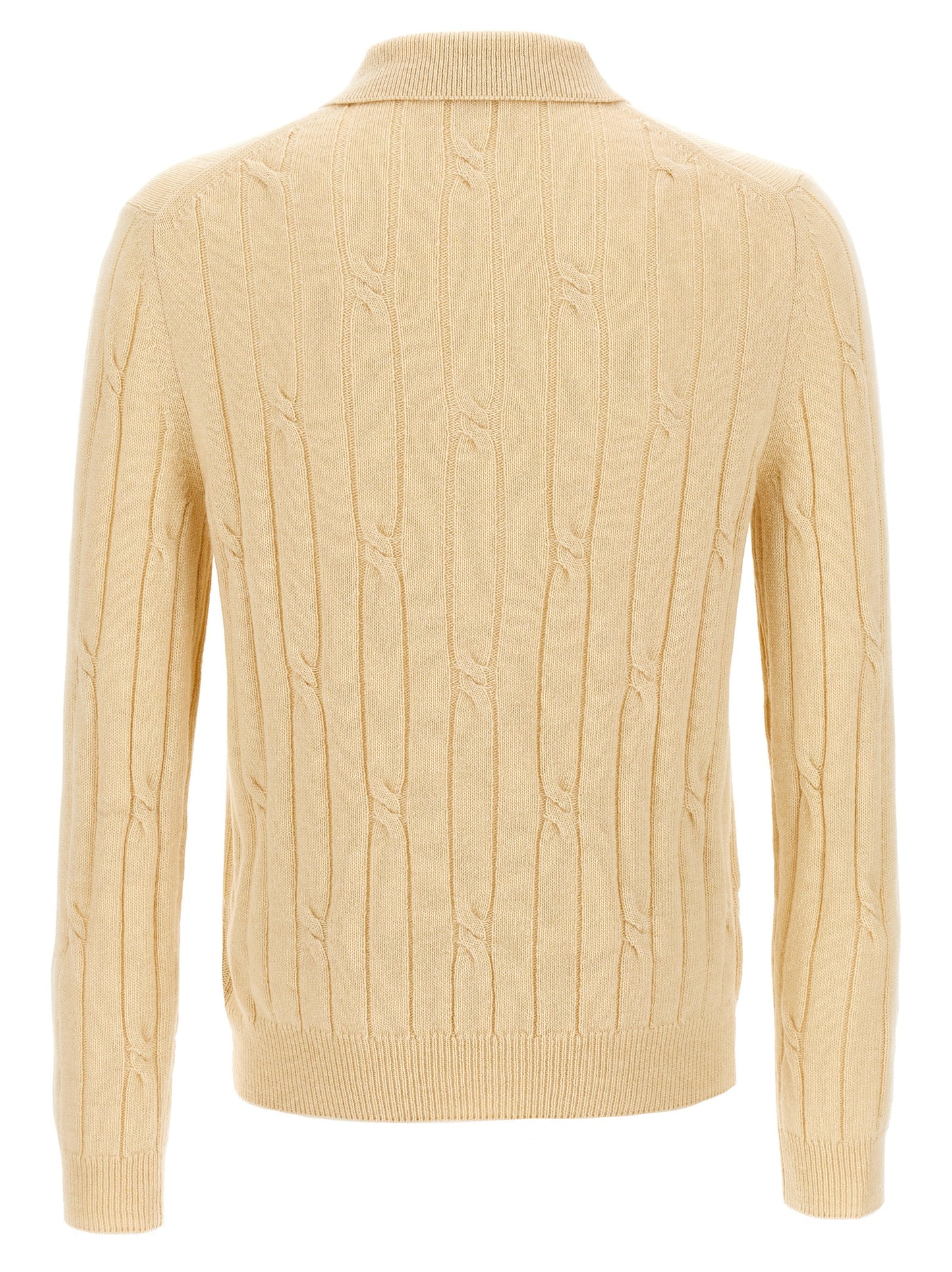 Braided wool polo shirt Polo