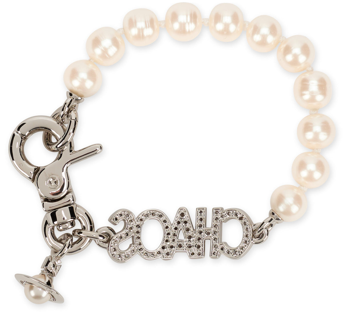 Bracelet with chain and pearls RTW