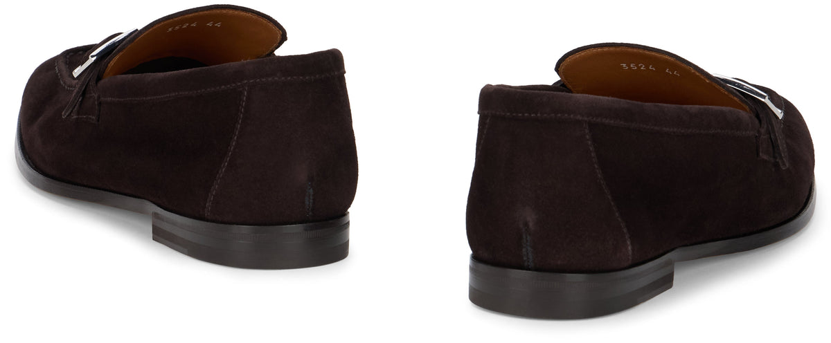 Suede loafers with buckle RTW
