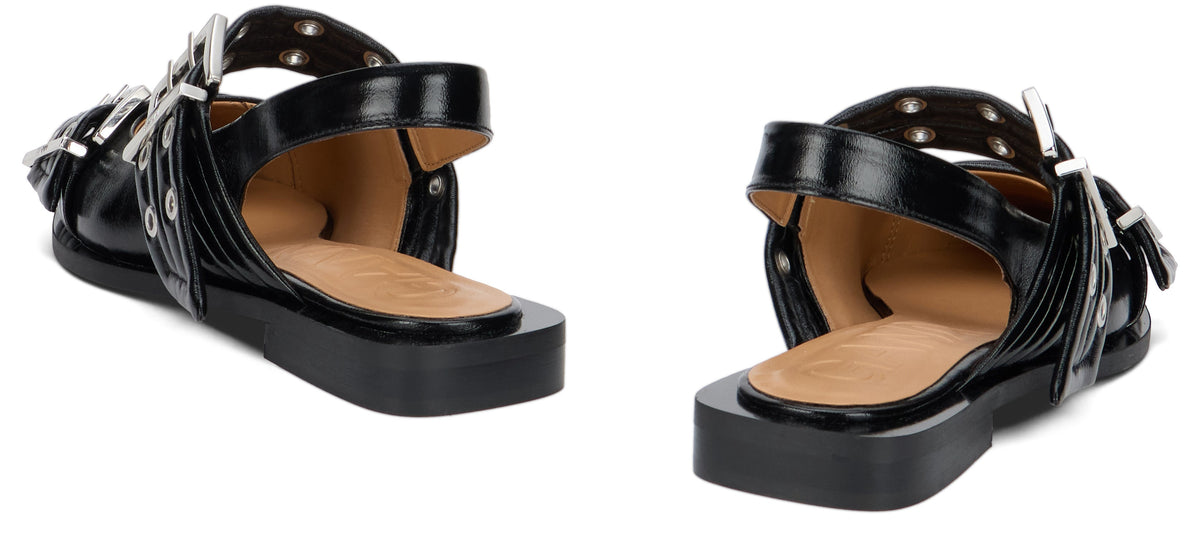 Flat ballerinas with buckle SHOES