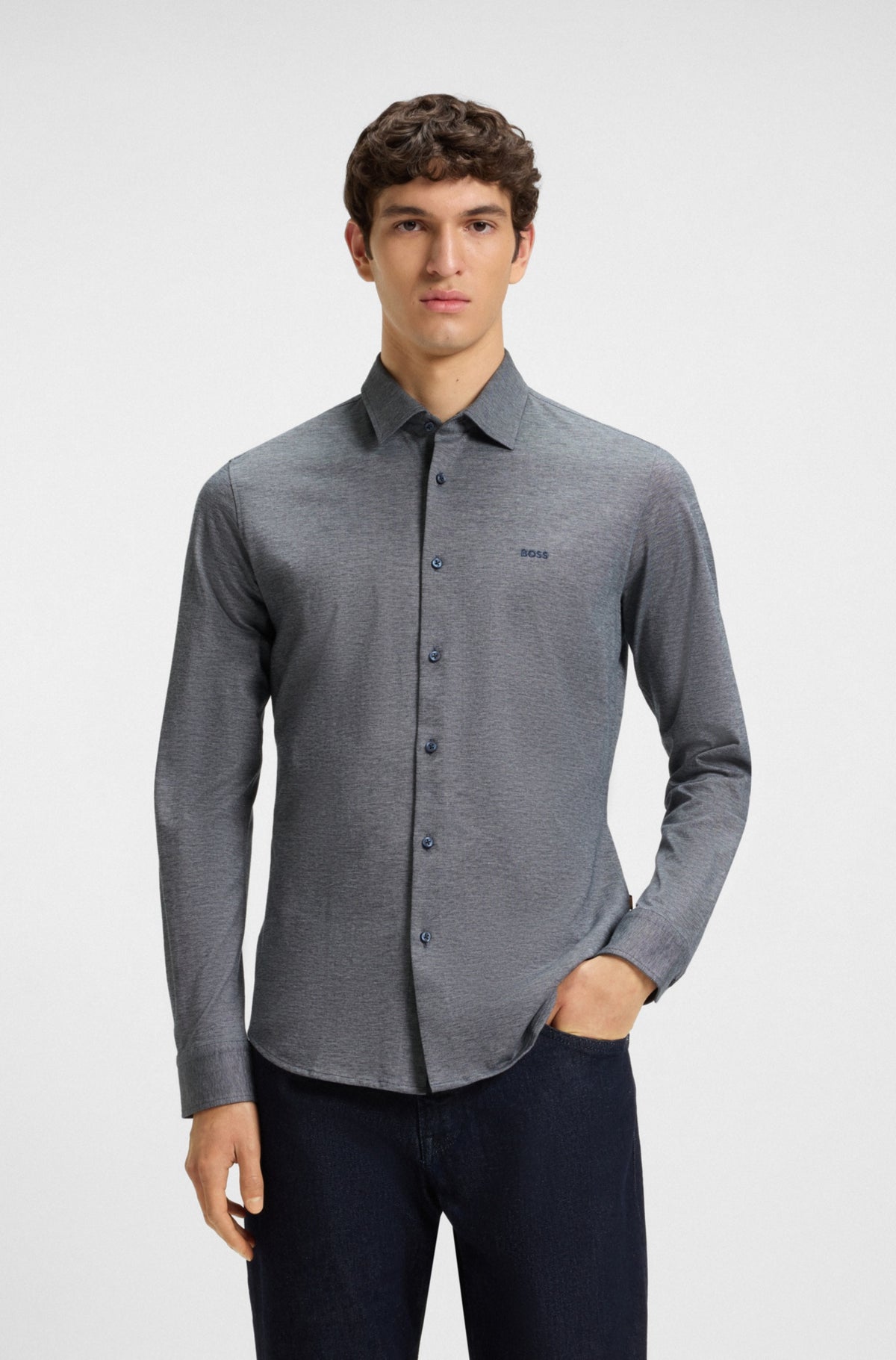 Long sleeve shirt in cotton jersey RTW