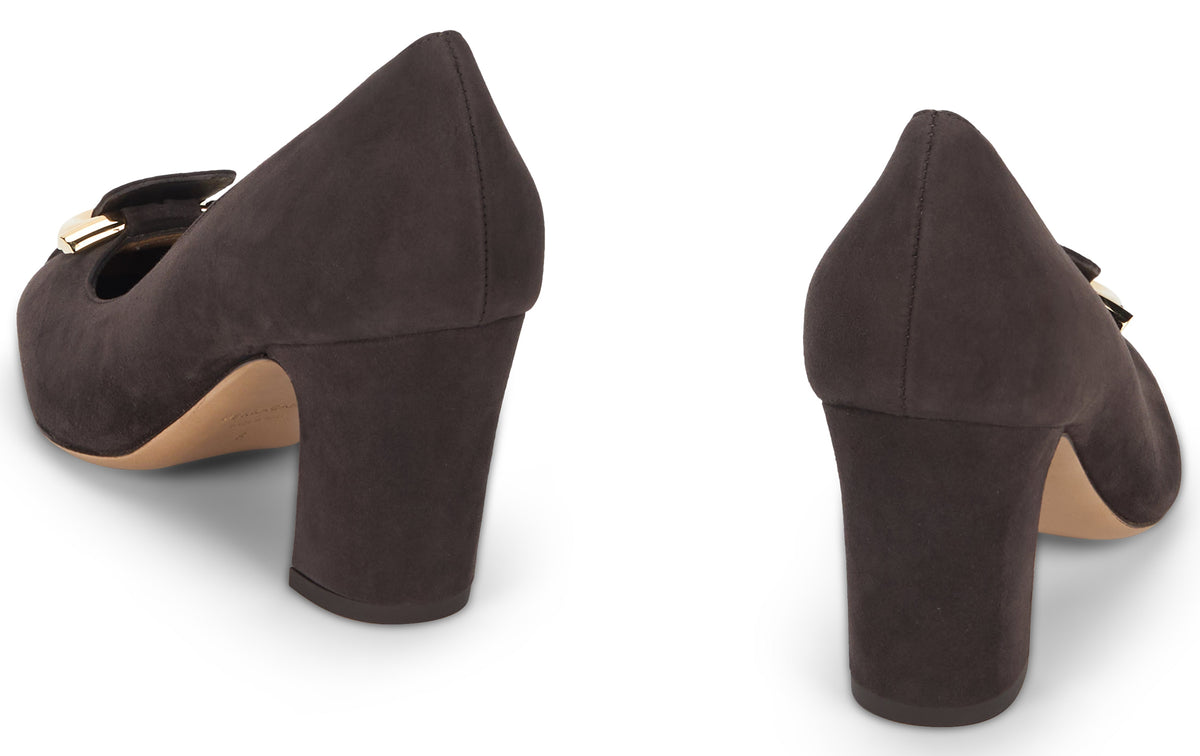 Décollété Gancini in suede RTW