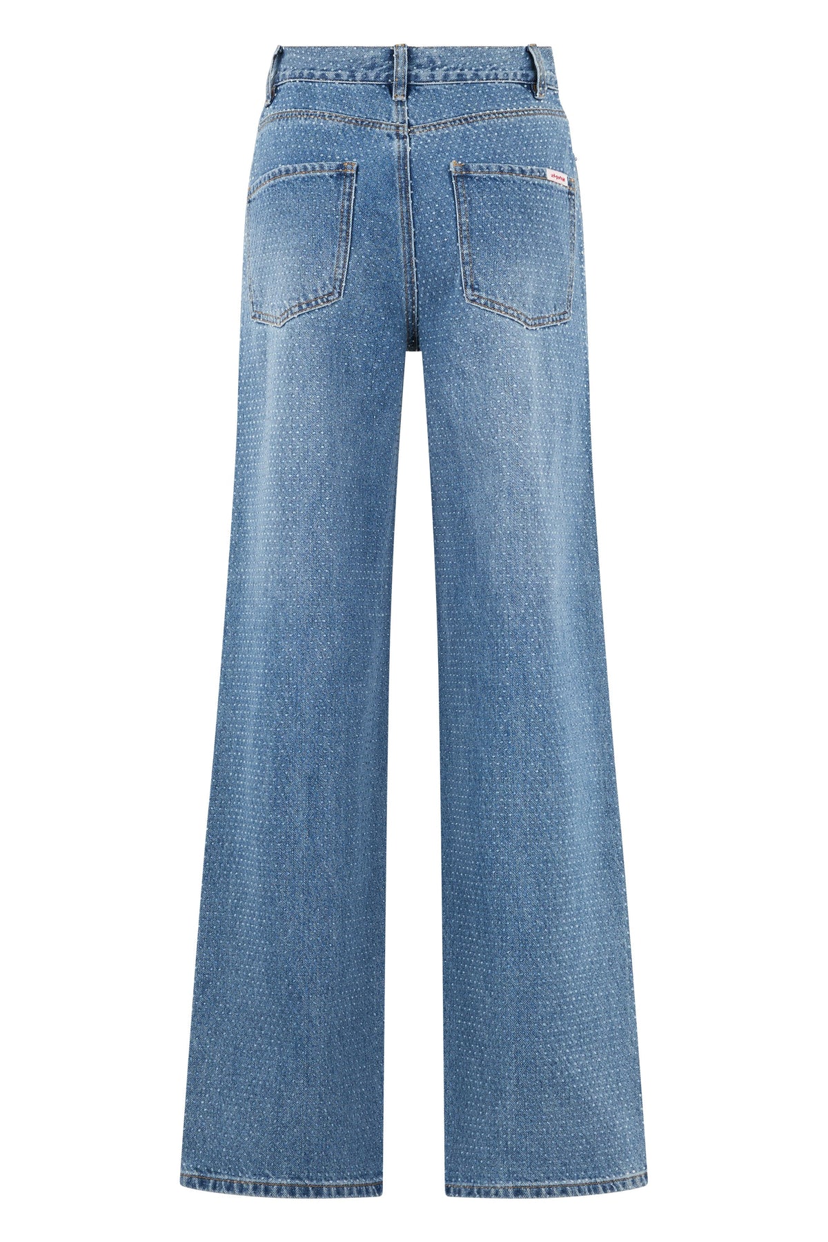 Straight leg jeans with rhinestones RTW