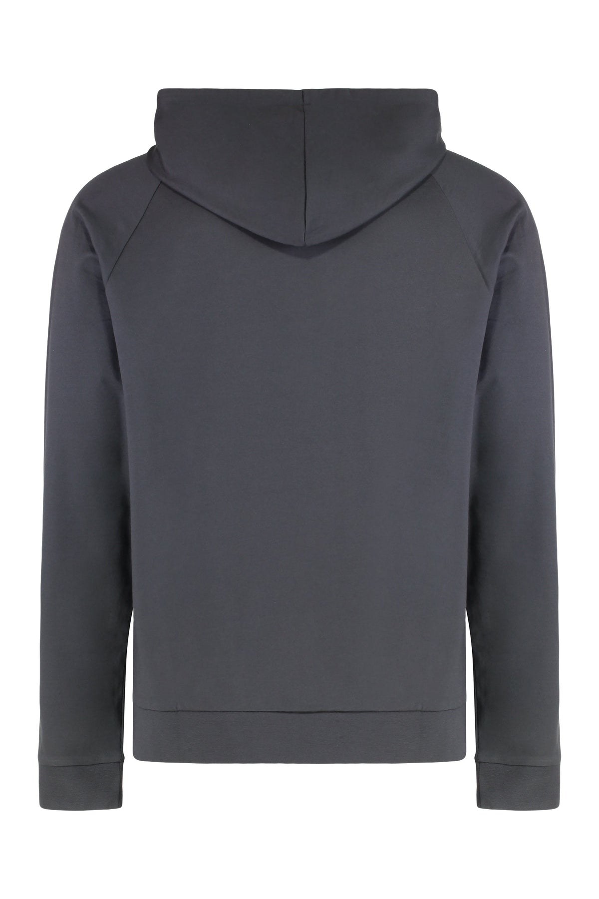 Hooded sweatshirt in cotton terry with zipper RTW