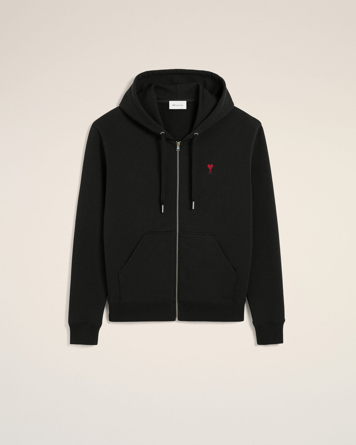 Ami Quota -red ami de coeur zipped hoodie