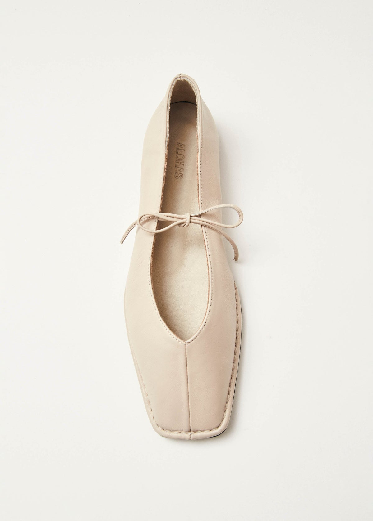 Alohas Sway cream leather ballet flats