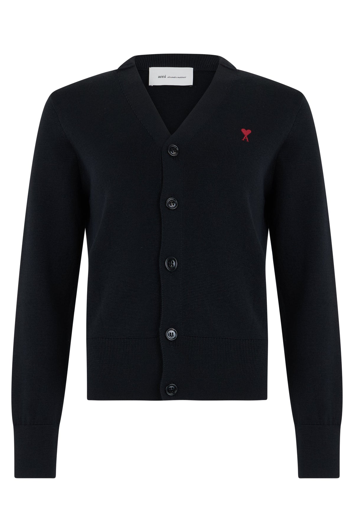 Ami Quota -cardigan with contrasted ami de coeur