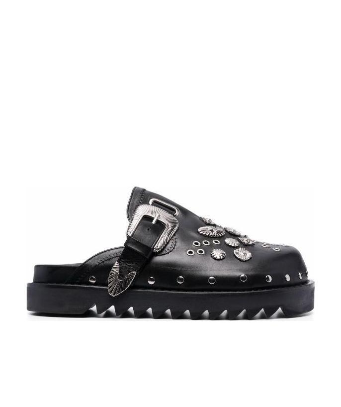 AJ1066 - BLACK LEATHER LACE-UP SHOES