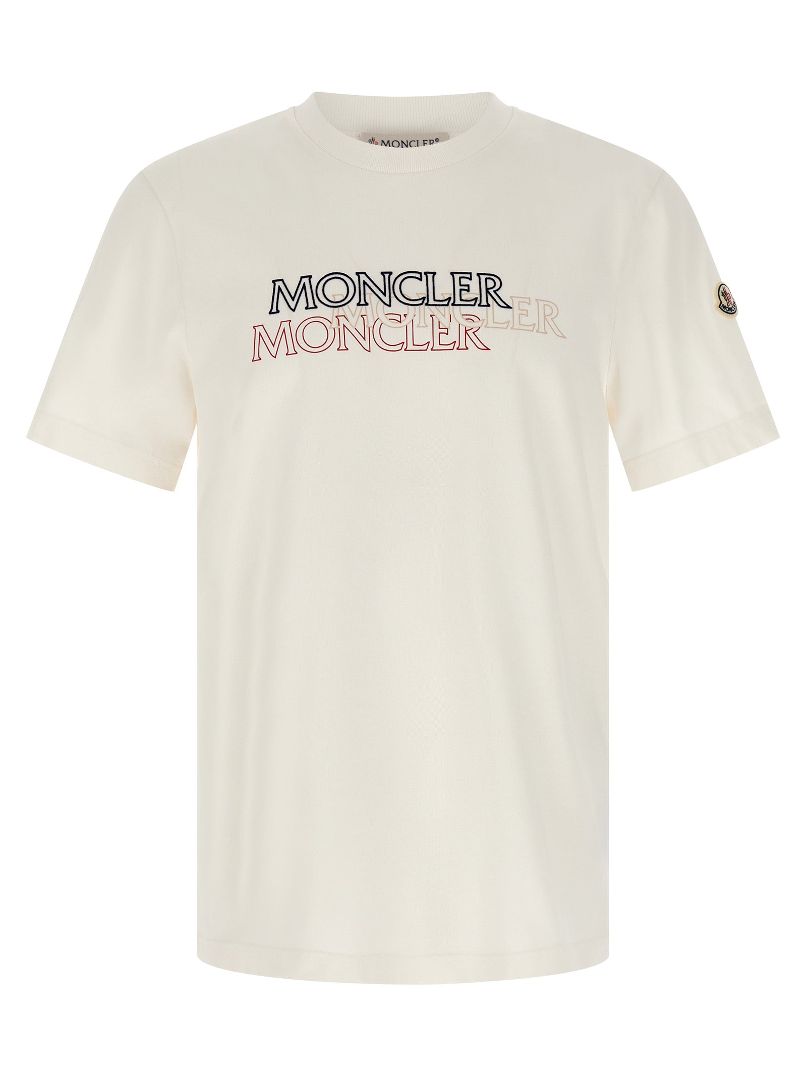 Tシャツ・カットソー FLOCKED LOGO T-SHIRT Flocked logo t-shirt | Moncler | OTTODISANPIETRO