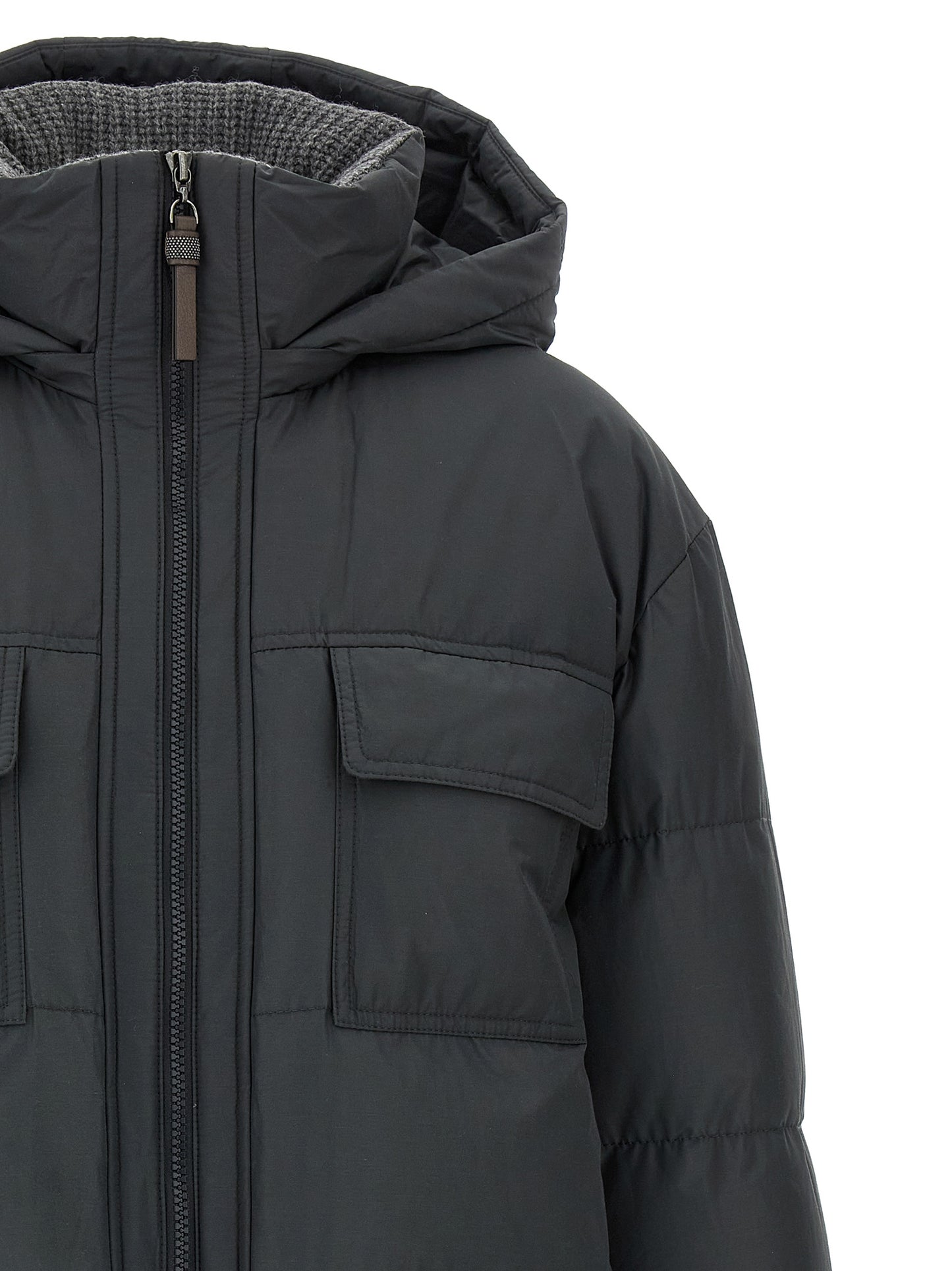 Knitted neck down jacket Down jacket, Parka, Casual jackets
