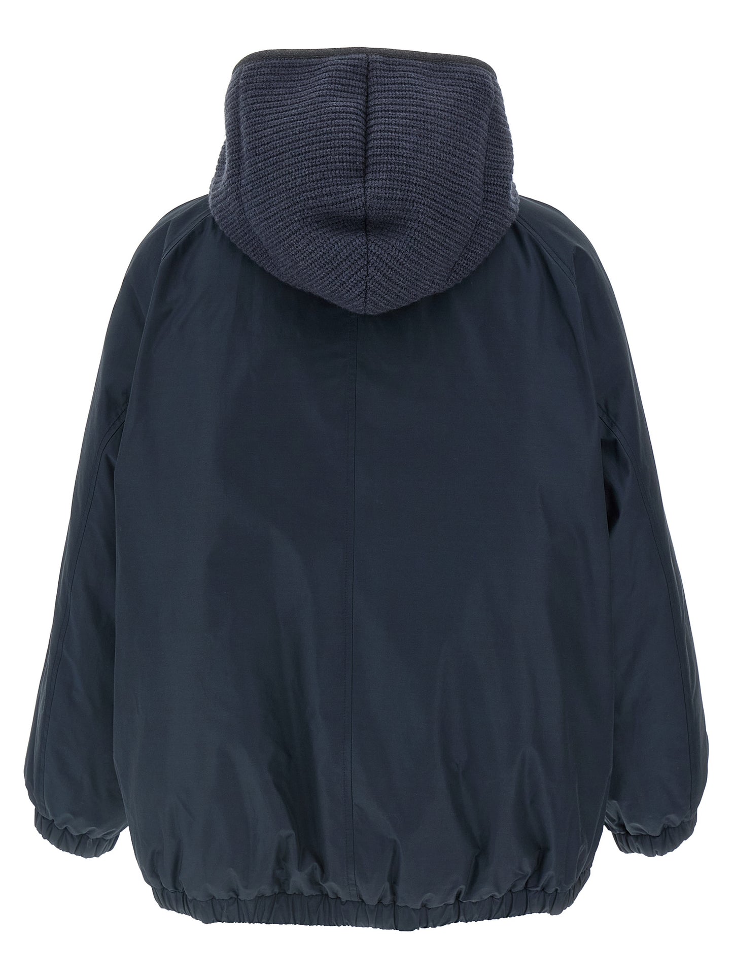 Knitted hooded down jacket Down jacket, Parka, Casual jackets