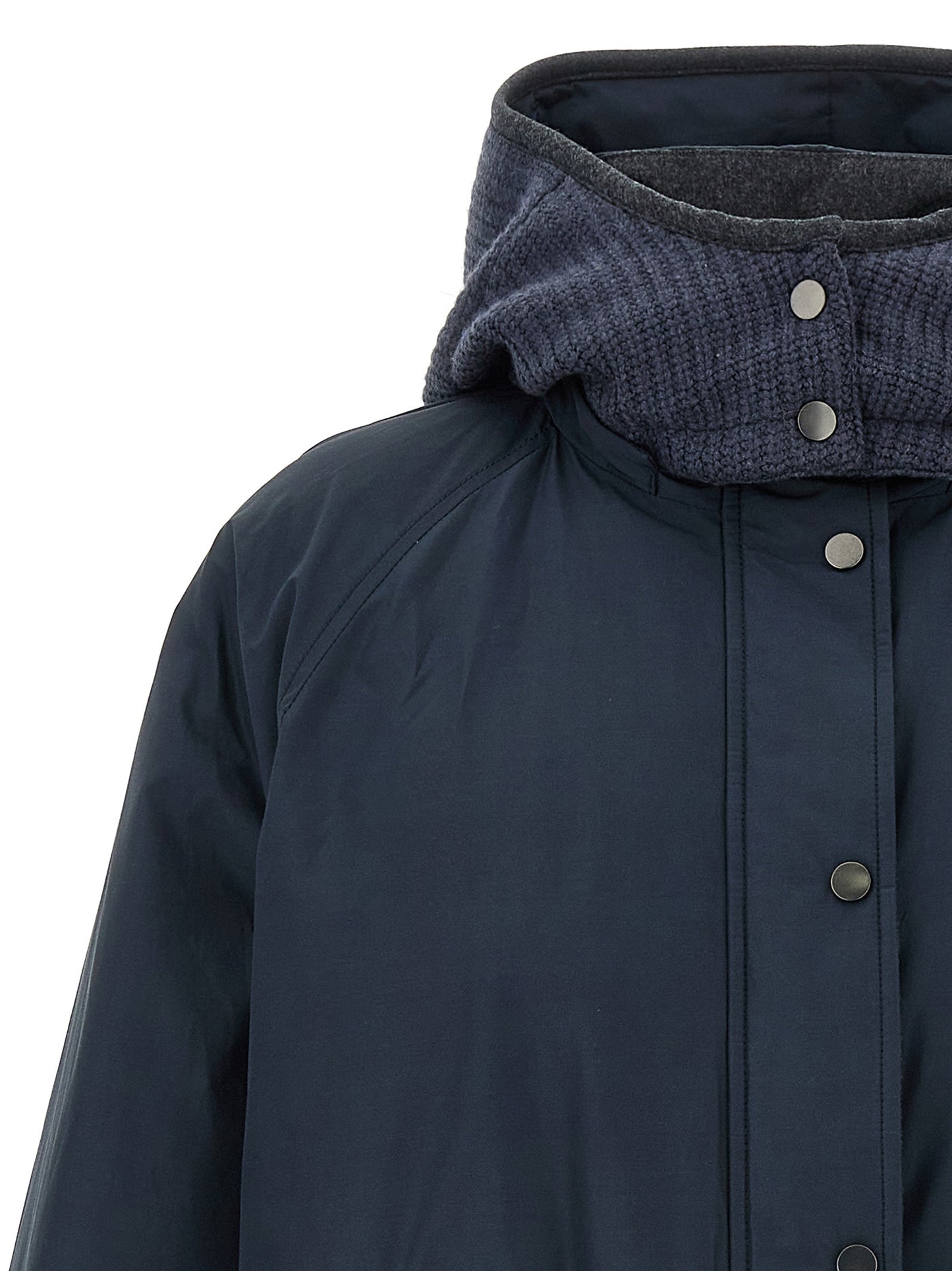 Knitted hooded down jacket Down jacket, Parka, Casual jackets