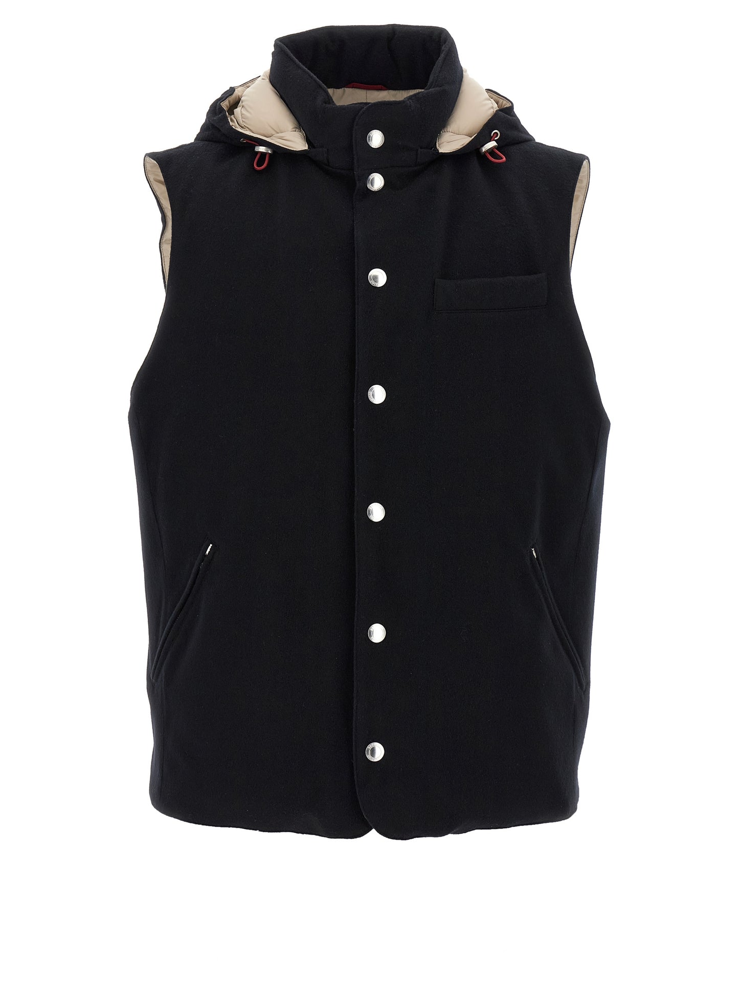 Padded wool vest Gilet