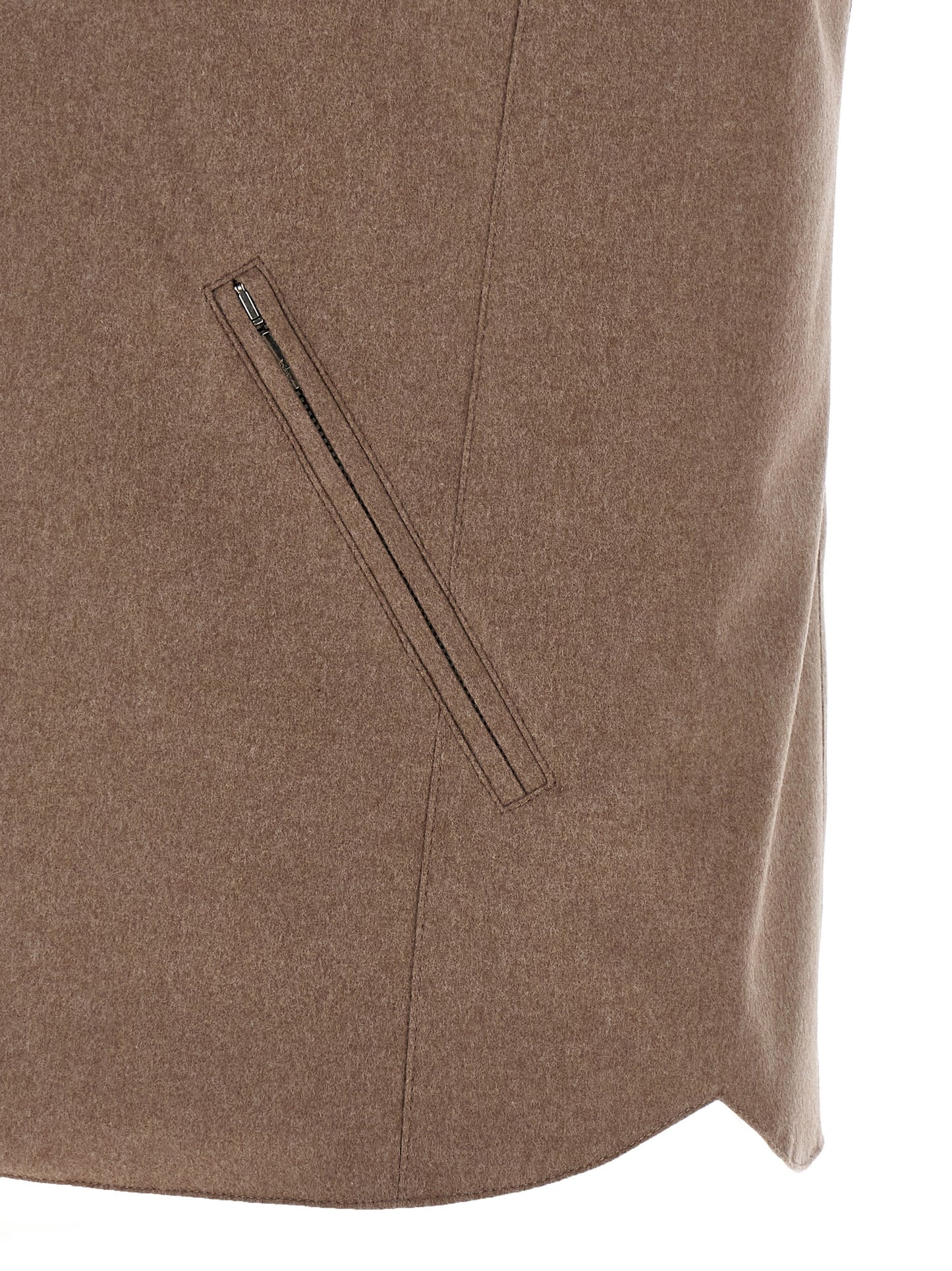 Padded wool vest Gilet