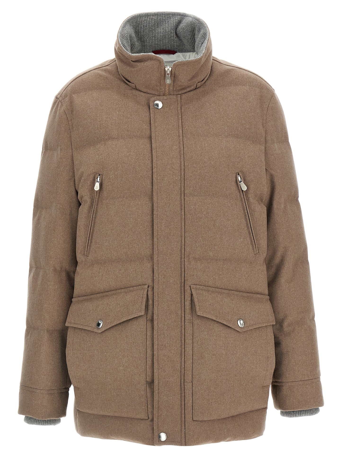 Flannel down jacket Down jacket, Parka, Casual jackets