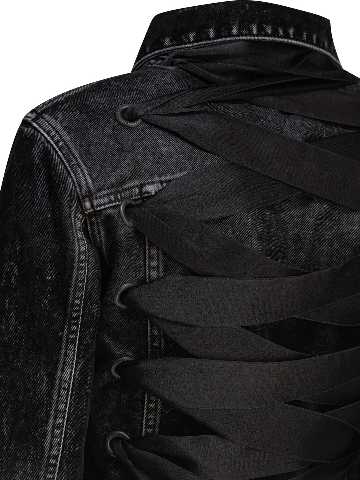 Denim jacket with laces Jackets and Coats