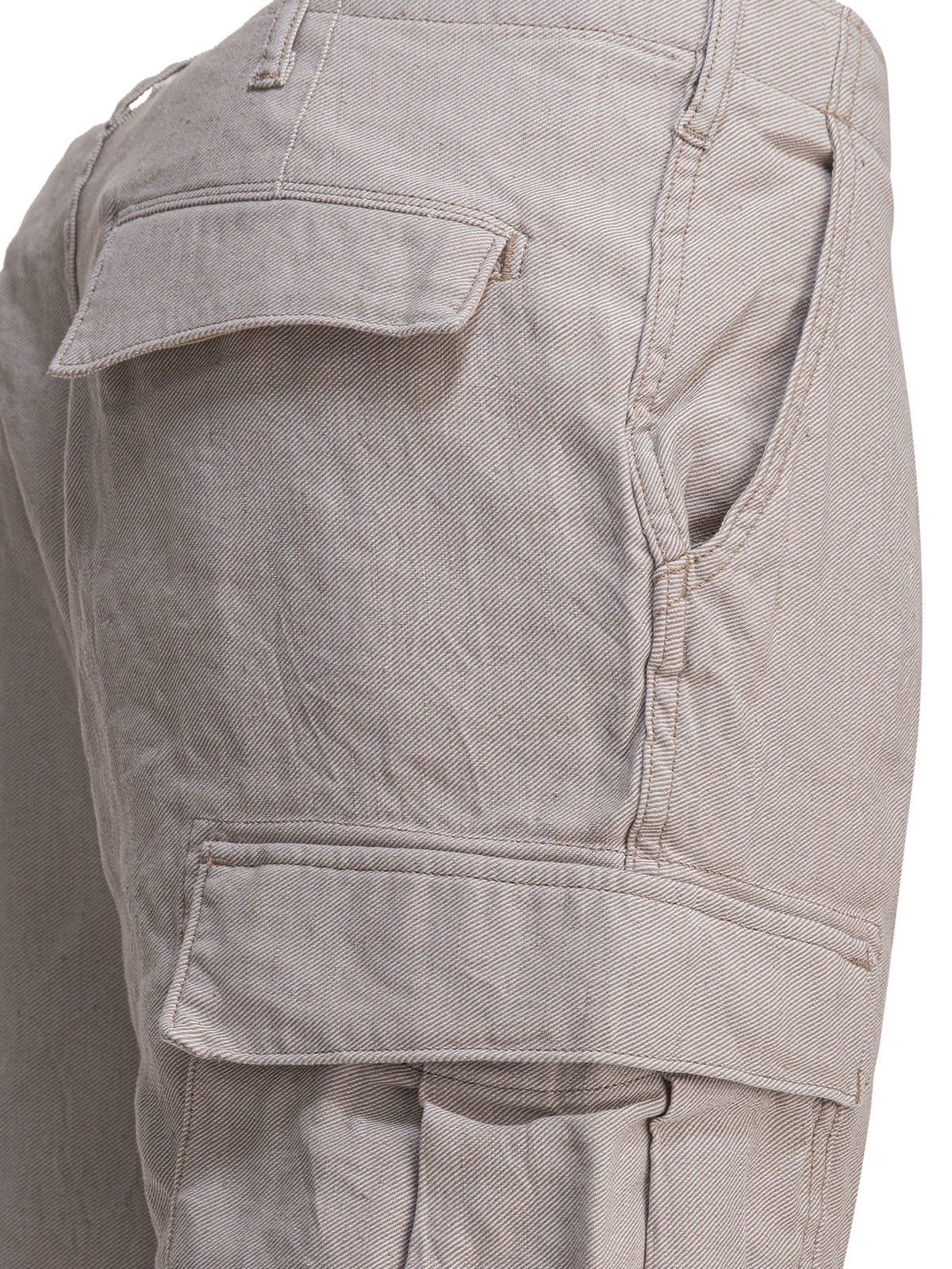 Linen-blend cargo pants Trousers