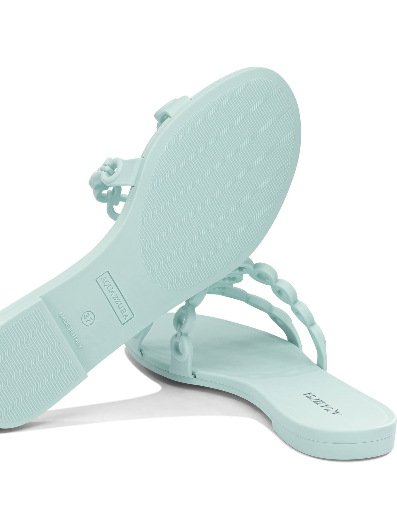 "Inifinity Chain" slides Sandals
