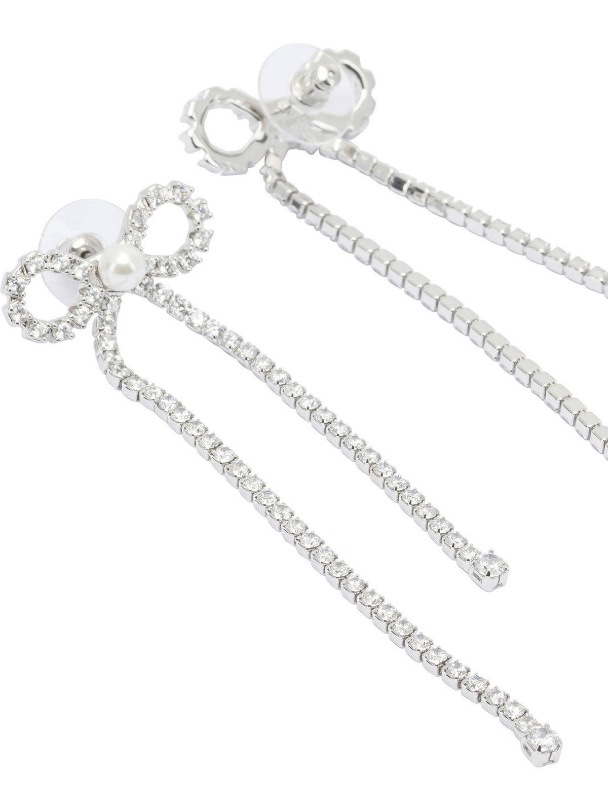 Bow earrings with crystals Jewels