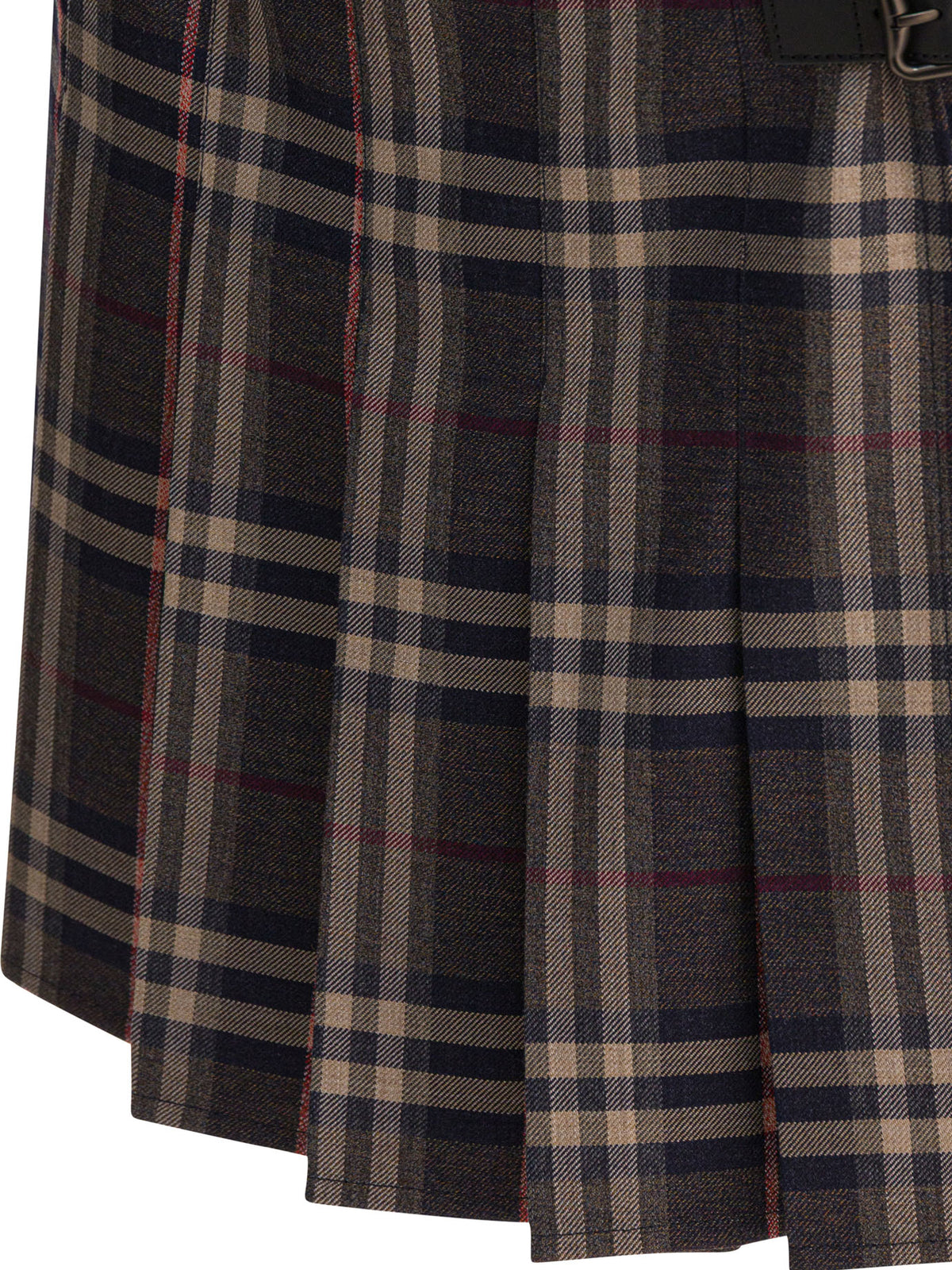 "Check" Wool mini kilt Skirts