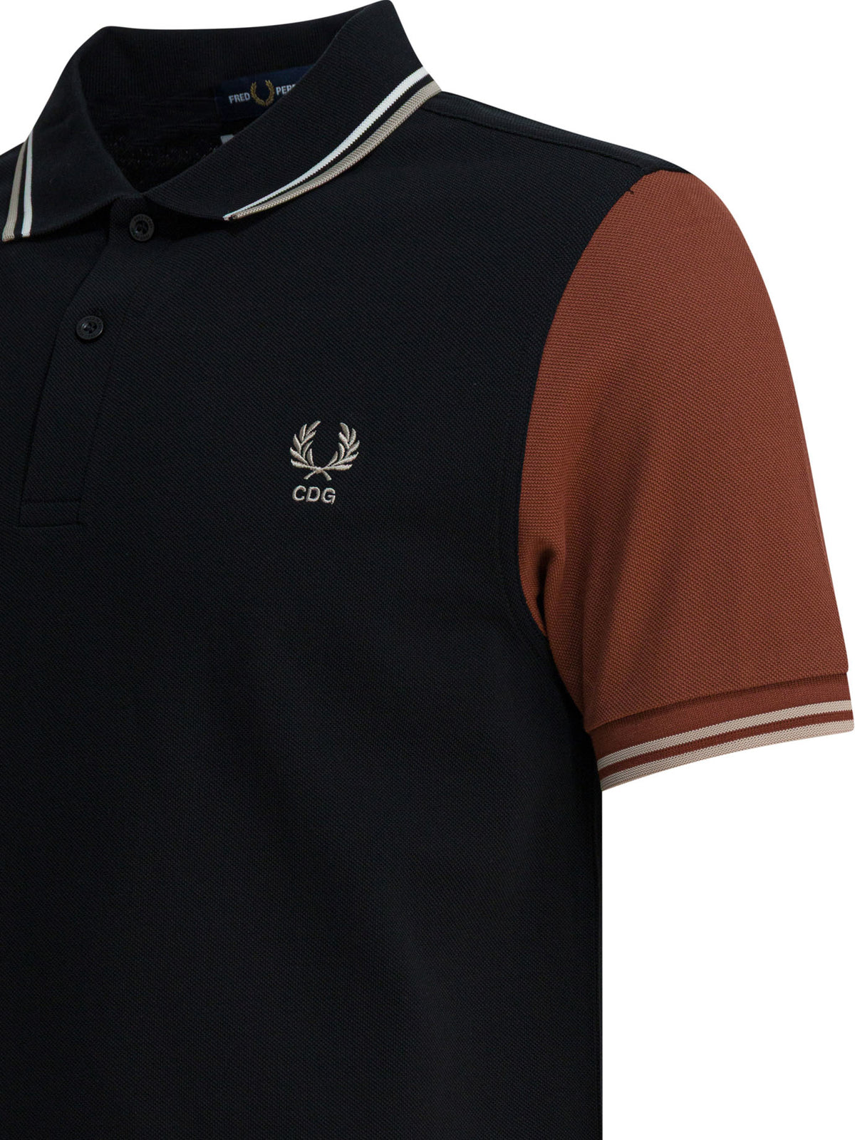 "Comme Des Garçons X Fred Perry" button-down polo shirt Polo shirts