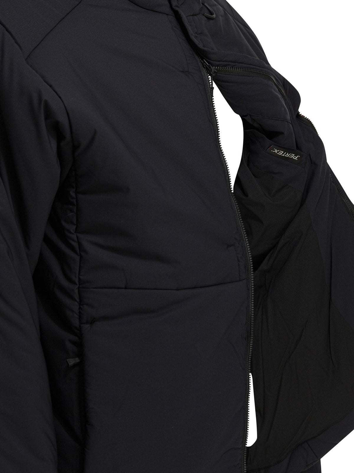 Short down jacket with zipper and hood Jackets and Coats