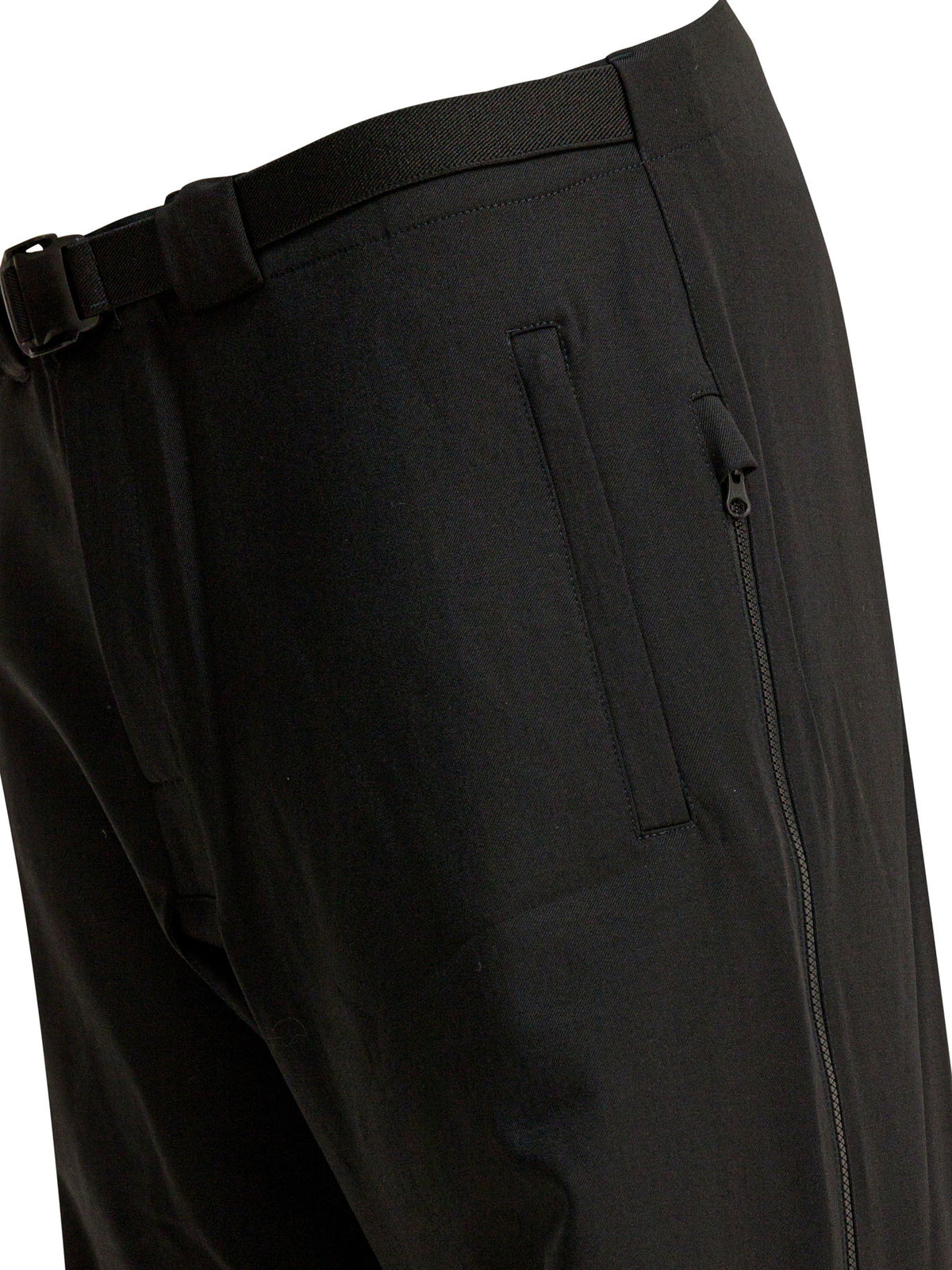 Wool blend belted pants Trousers