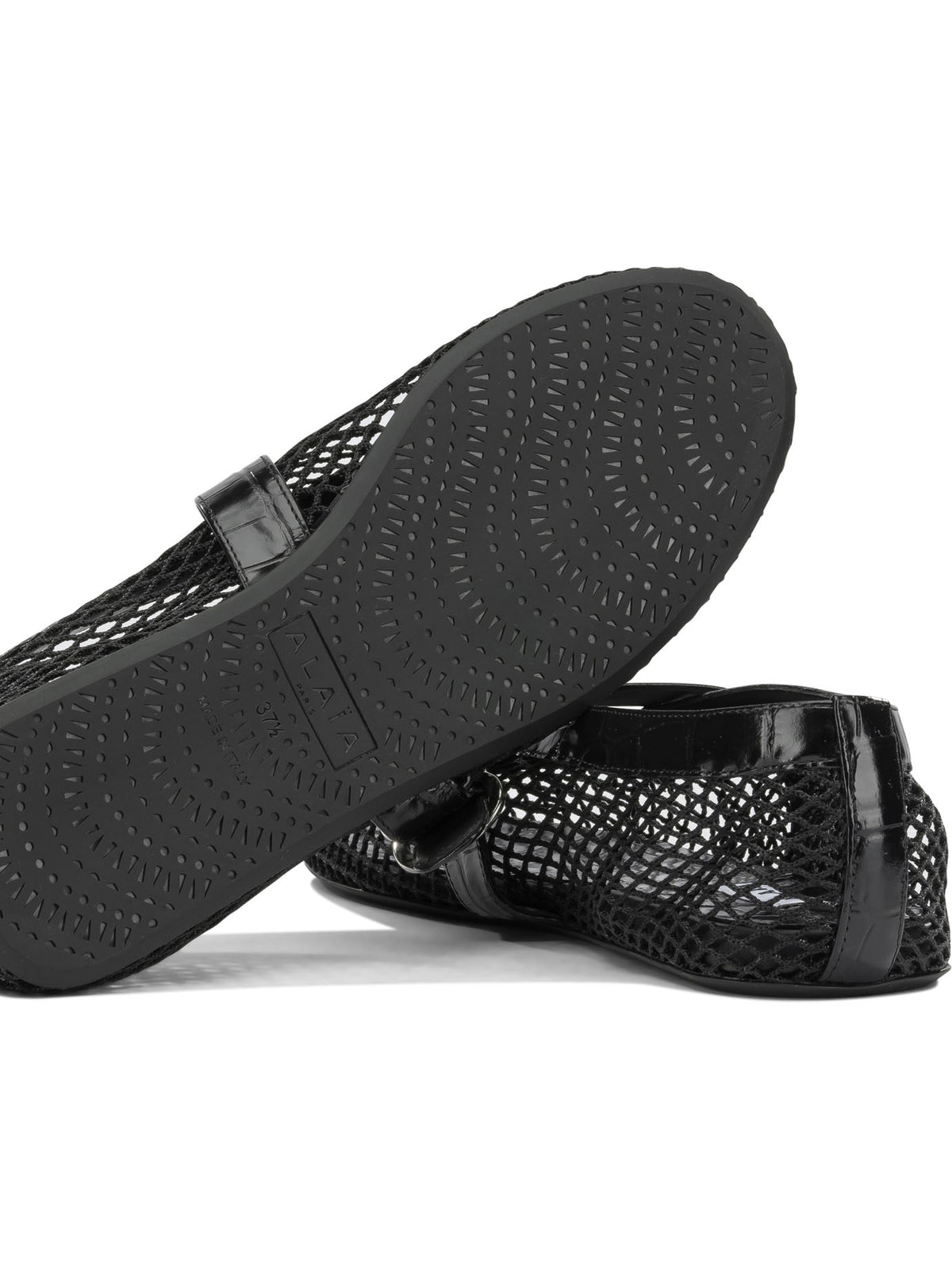 Mary Jane Ballet Flats in Mesh Ballerinas