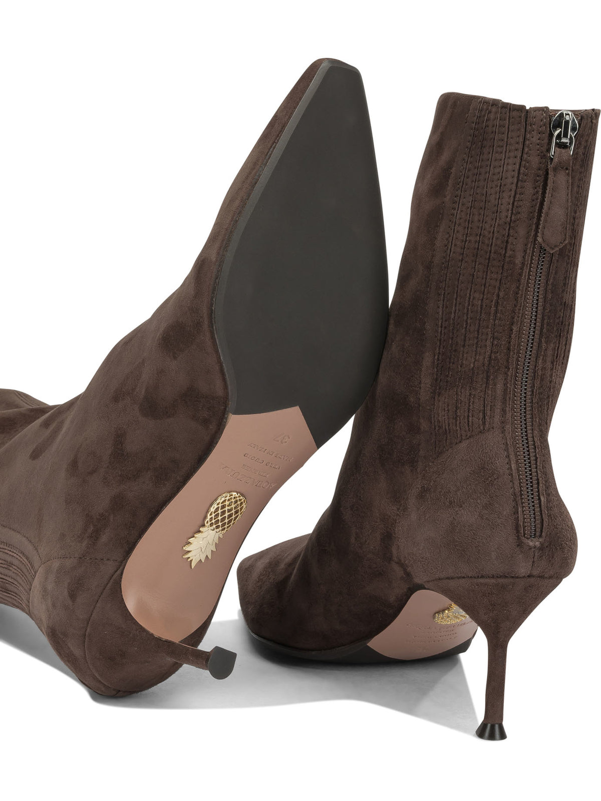 "Saint Honoré 65MM" Ankle Boots with Zipper Boots and Ankle Boots
