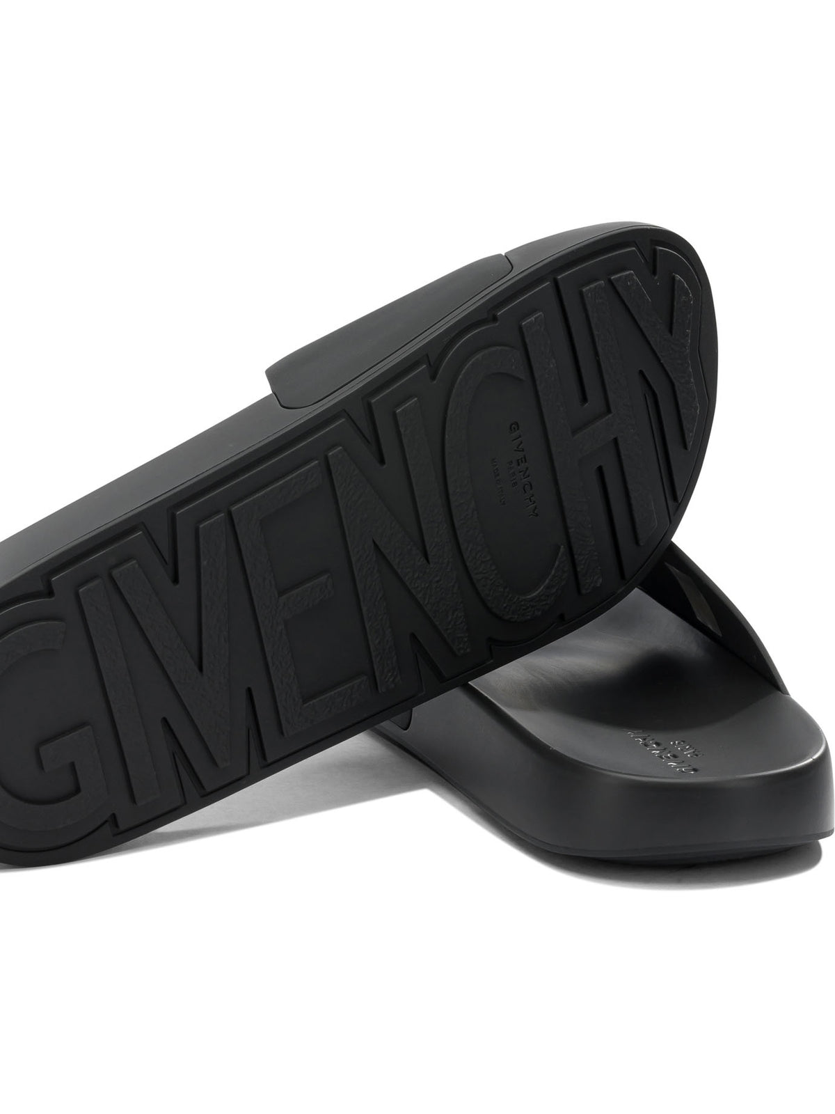 "Label" Slides Sandals