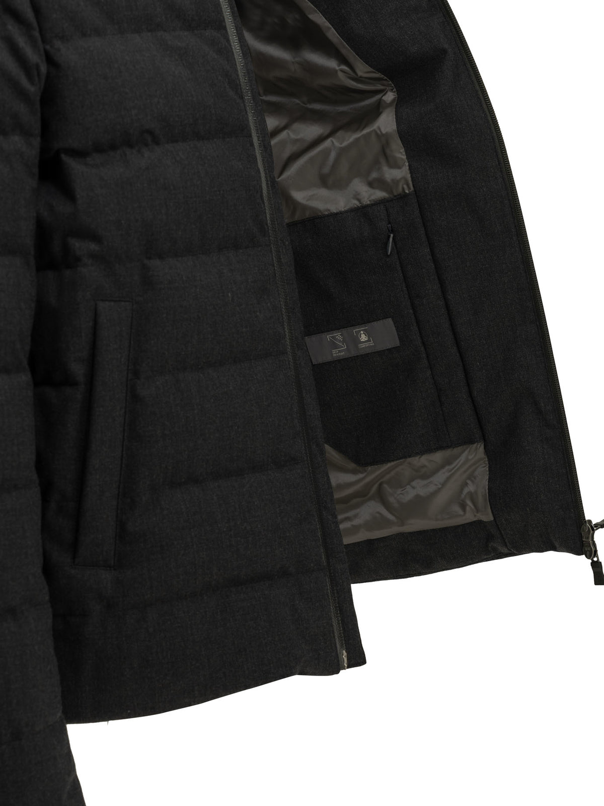 Short flannel down jacket Jackets and Coats