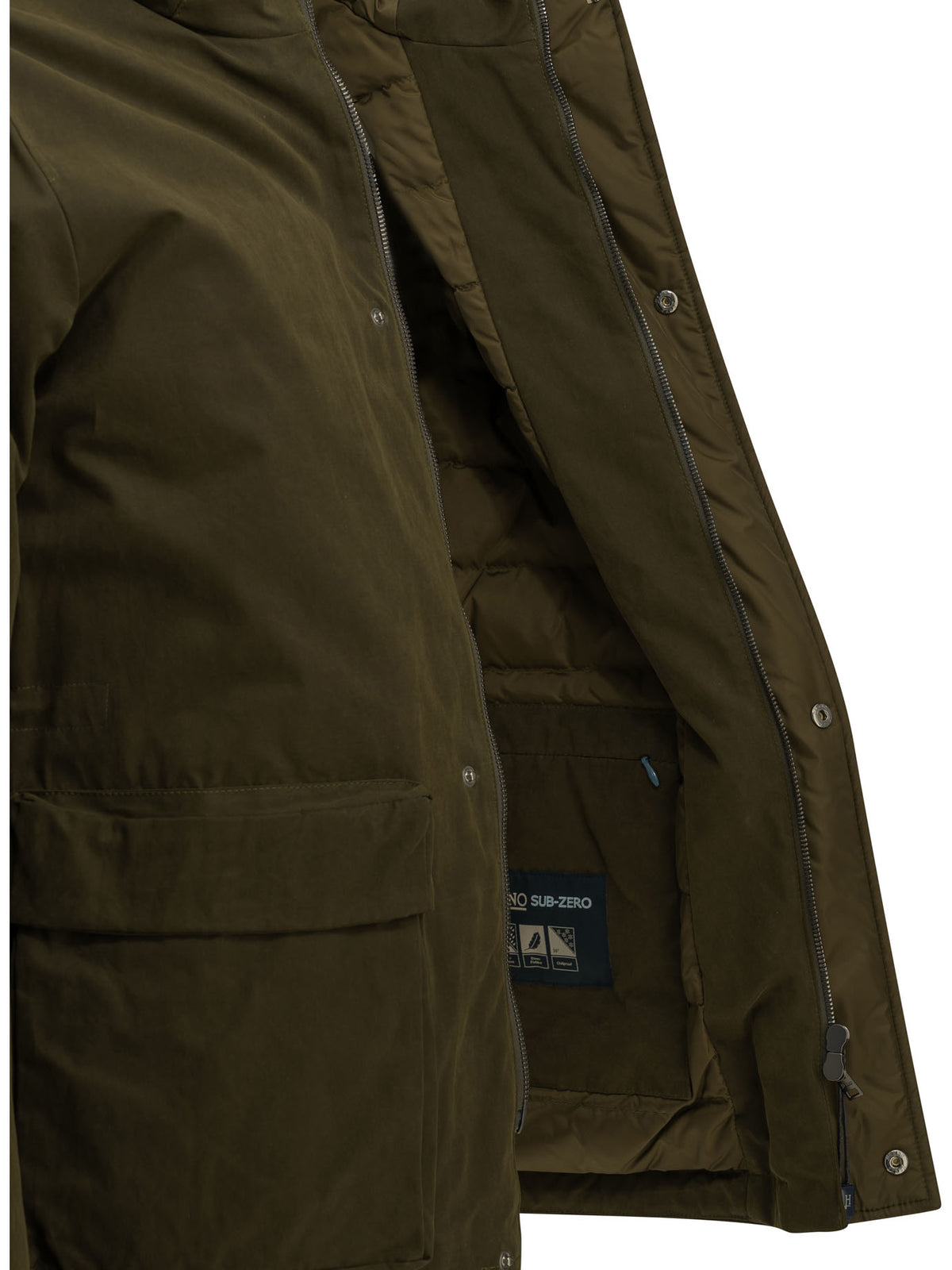 Padded parka made of technical cotton Jackets and Coats