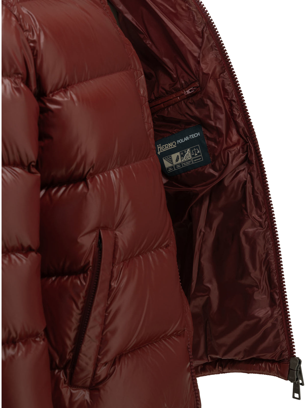 Short down jacket with logo Jackets and Coats