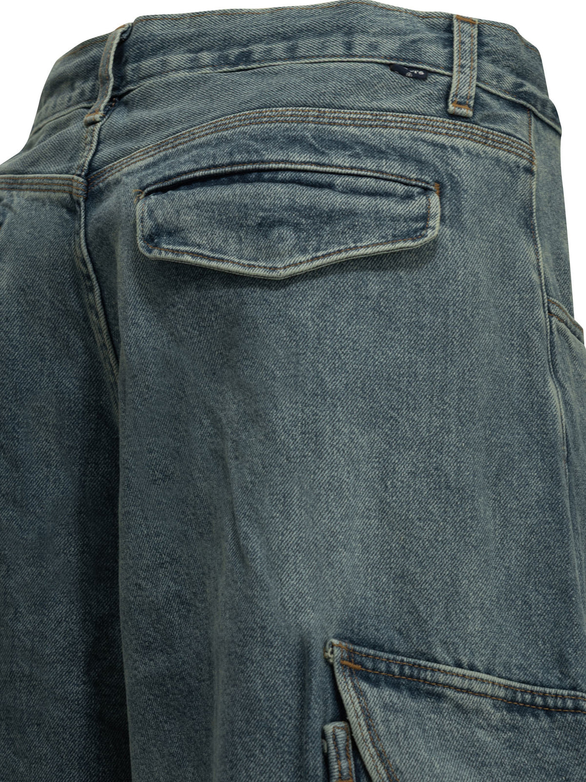 "Cargo" Wide-Leg Jeans Jeans