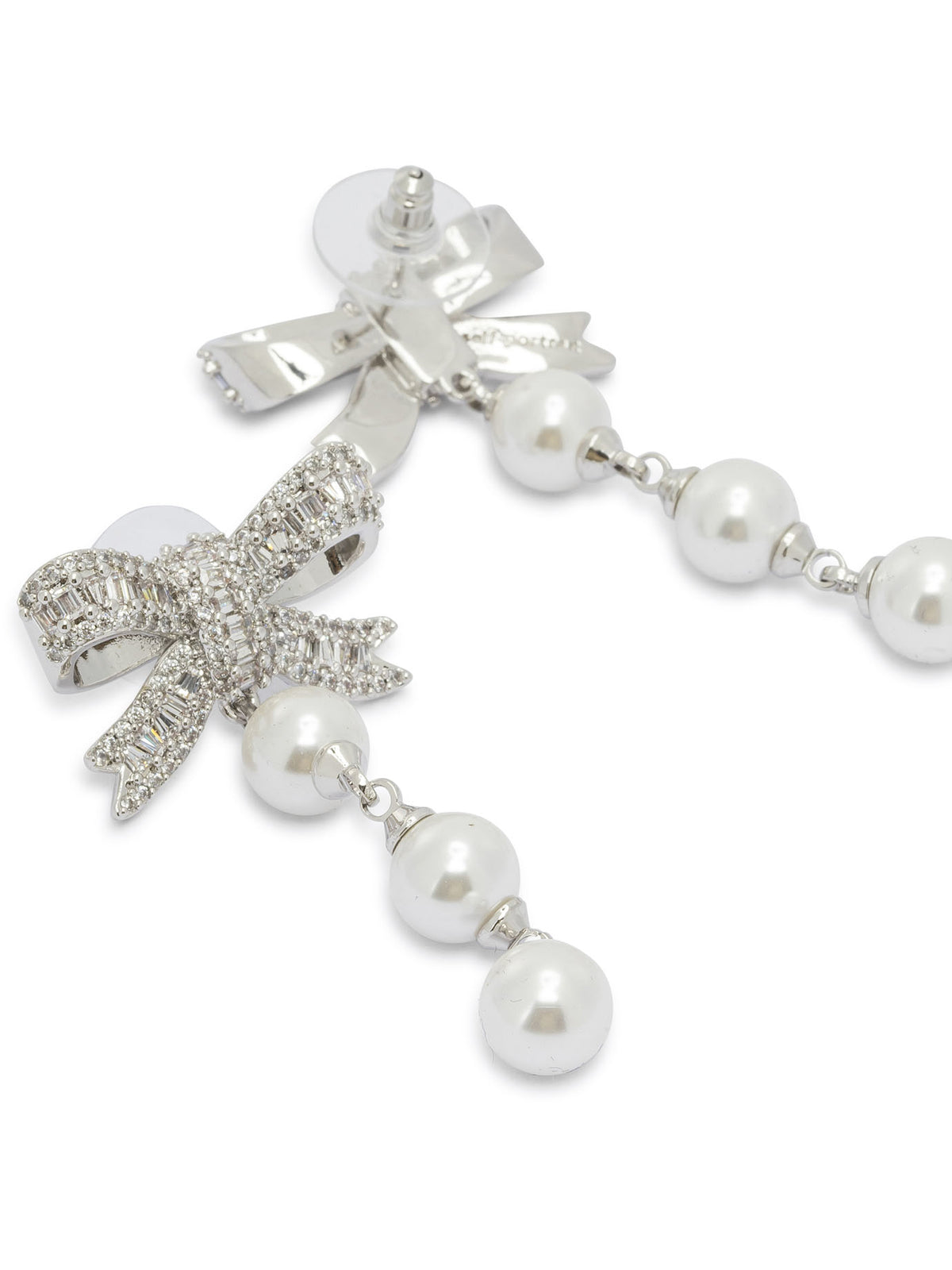 Dangling earrings with pearls and crystals Jewels